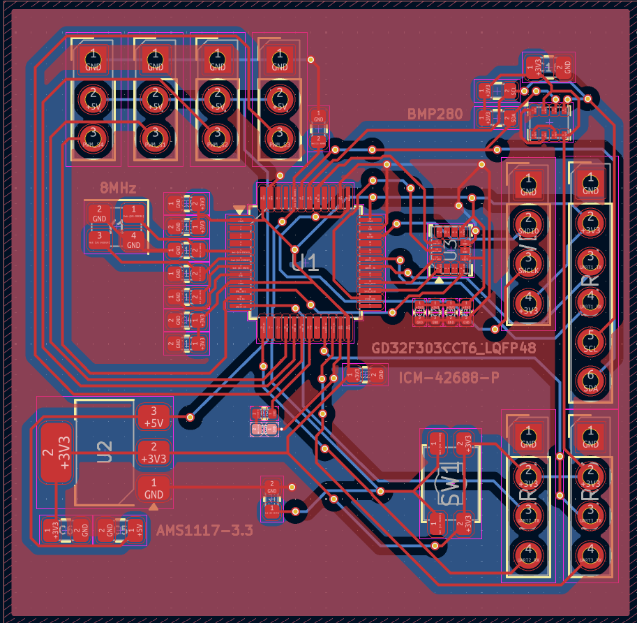 Custom flight controller PCB
